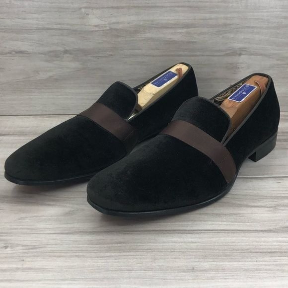 After Midnight Loafers Mens 10 Brown Velvet Slip On Shoes main image 9